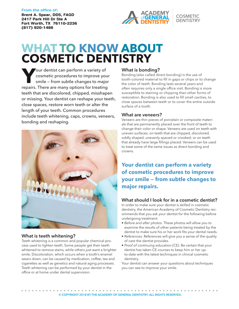 What To Know About Cosmetic Dentistry